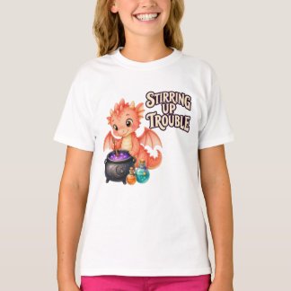 Skapar Bus Ung Fantasi Halloween Drakbarn T Shirt