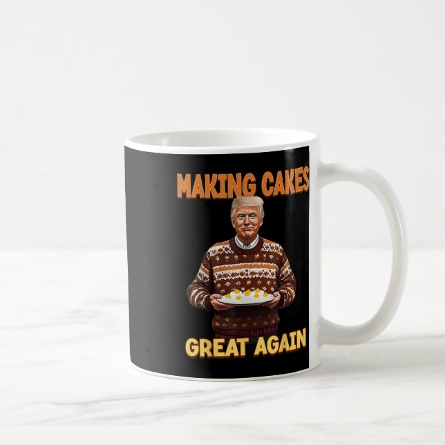 Skapar Cakes Underbar igen Lustigt Trump Ta Amerik Kaffemugg (Höger)