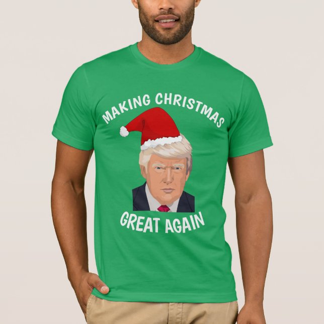 SKAPAR CHRISTMAS UNDERBAR IGAIN TRUMP T-Shirts (Framsida)