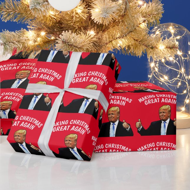 SKAPAR CHRISTMAS UNDERBAR TRUMP CHRISTMAS PRESENTPAPPER (Helgdagar)