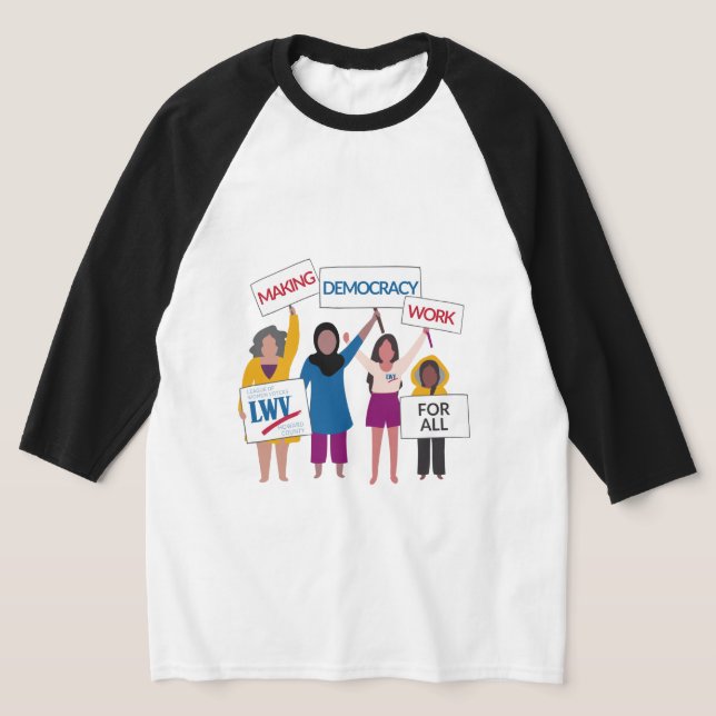 Skapar Demokratiarbetet Raglan Tee (Laydown)