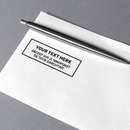 Skapar ditt eget ord/textSVART-tecken Självfärgande Stämpel