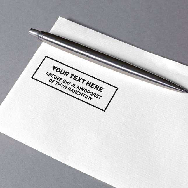 Skapar ditt eget ord/textSVART-tecken Självfärgande Stämpel (Skapare uppladdad)