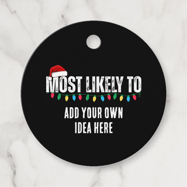 😂 Skapar en fin julklapp Gåvor Etiketter (Framsida)