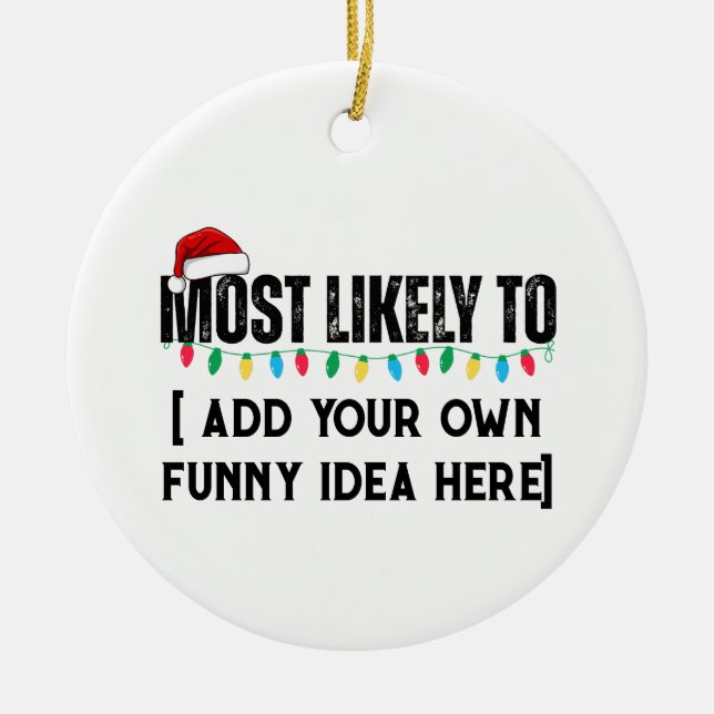 😂 Skapar en fin julklapp Julgransprydnad Keramik (Framsidan)