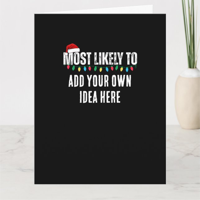 😂 Skapar en fin julklapp Kort (Framsida)