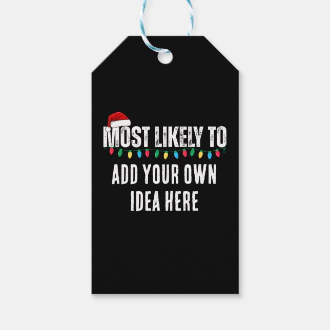 😂 Skapar en fin julklapp Presentetikett (Framsidan)