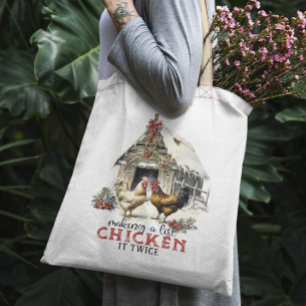 "Skapar en lista, Chicken det två gånger" Punkter  Tygkasse