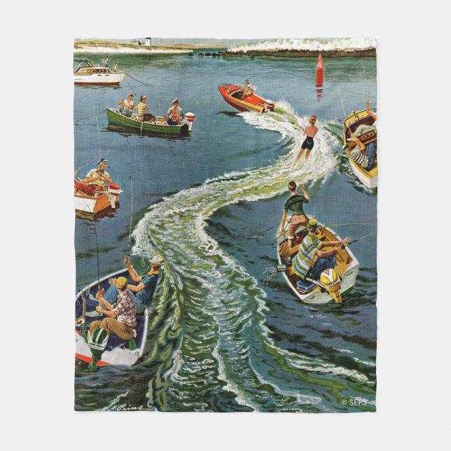 Skapar en Wake av Ben Kimberly Stift Fleecefilt (Framsidan)