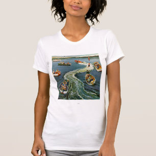 Skapar ett vak vid Ben Kimberly stift Tee Shirt