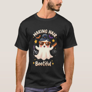 Skapar Hair Bootiful Ghost Halloween Hairdresser T Shirt