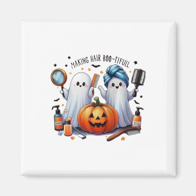 Skapar Hair Bootiful Halloween Hair Stylist Ghost Magnet (Framsidan)