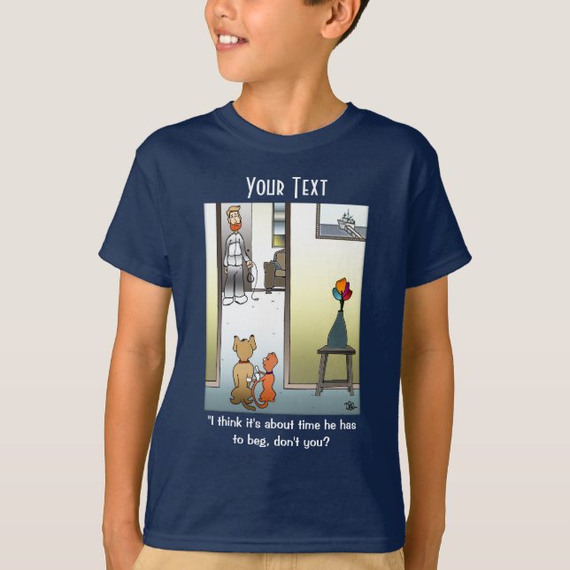 Skapar hans Beg Boy T-Shirt (Framsida)