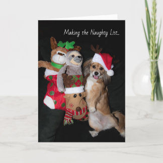Skapar Helgdag Naughty List Helgkort