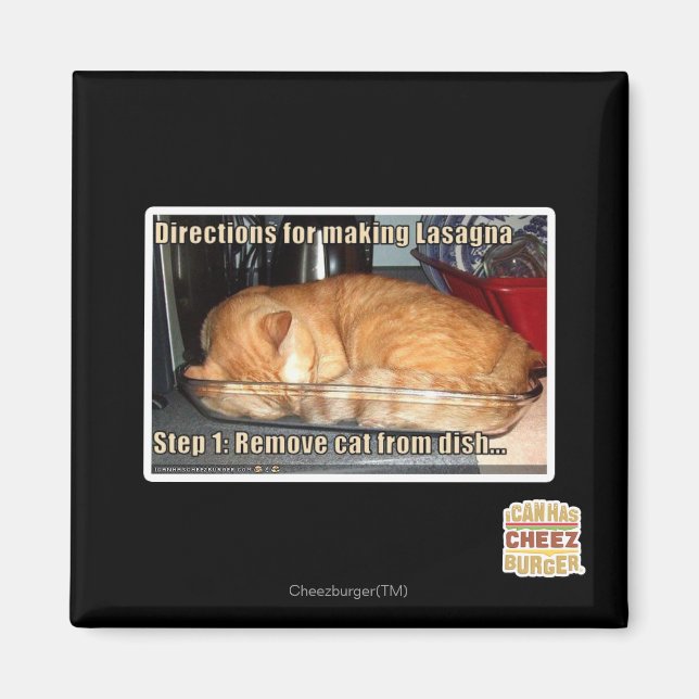 Skapar lasagna magnet (Framsidan)