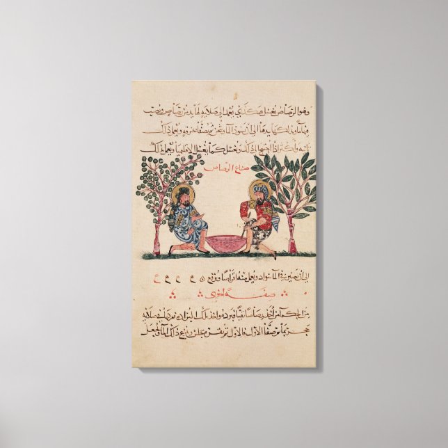 Skapar lead, sida från en canvastryck (Framsida)