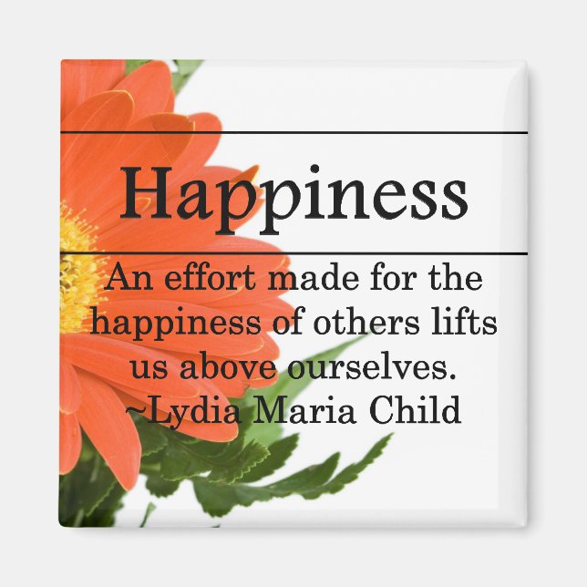 Skapar lycka för andra magnet (Framsidan)