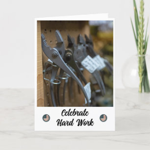 Skapar lyckade arbetsdagskort tack kort