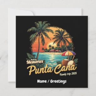 Skapar Memories Punta Cana Family Resa 2025 Inbjudningar