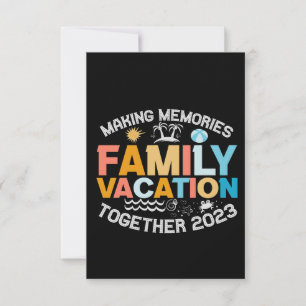 Skapar Memories Toegether Family Vacation 2023 Tack Kort