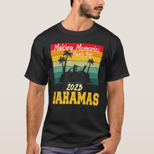 Skapar Mernories Family Resa Vacation Bahamas Summ T Shirt (Framsida)