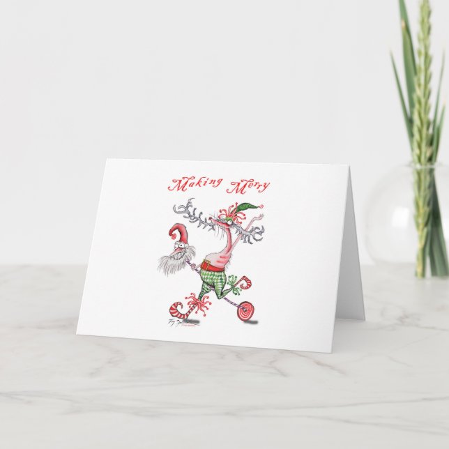 skapar merry helgkort (Framsida)