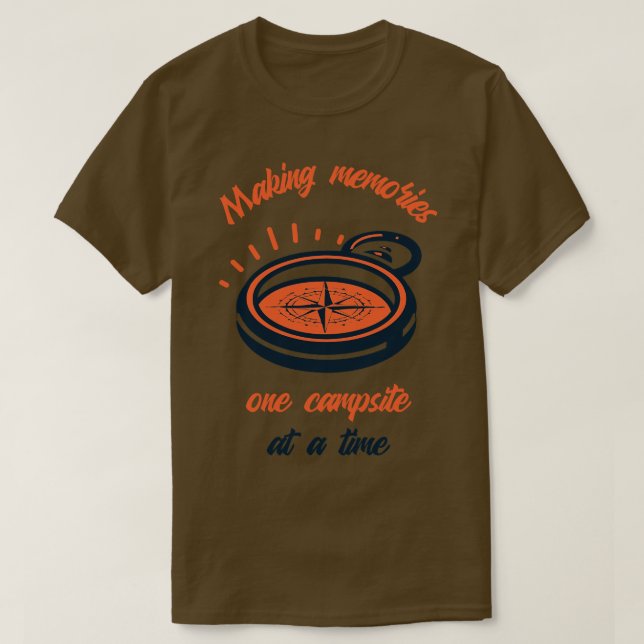 Skapar minnen en campingplats åt gången 8 t shirt (Design framsida)