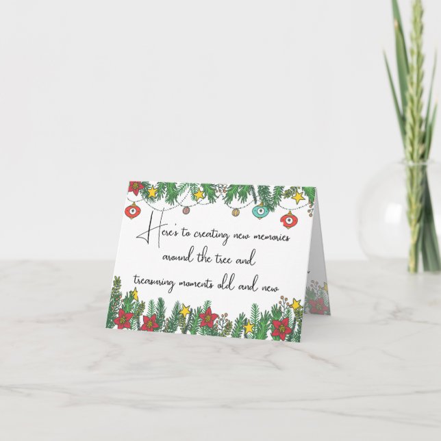 Skapar minnen runt Träd Helgkort (Framsida)