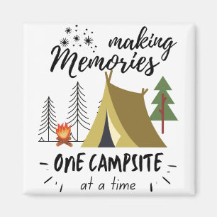 Skapar minnesplatser en campingplats i taget magnet
