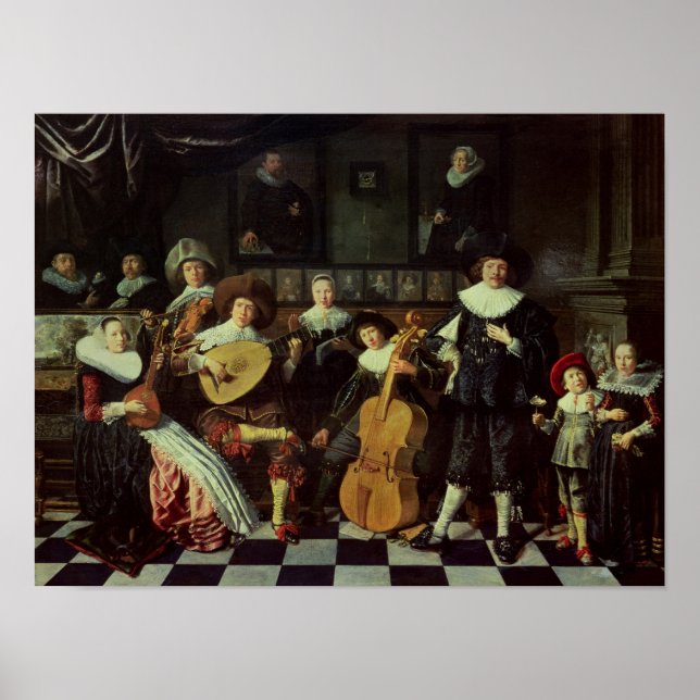 Skapar musik i familjen poster (Framsidan)