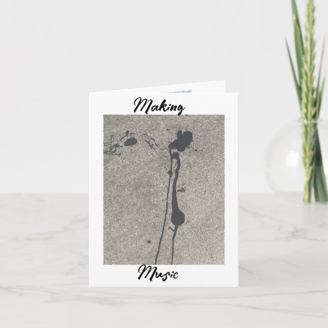 Skapar musik tack kort (Framsida)