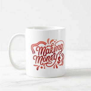 skapar pengar kaffemugg