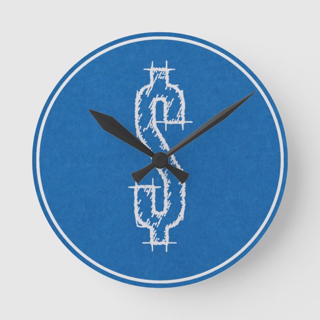 Skapar pengar rund klocka (Framsida)