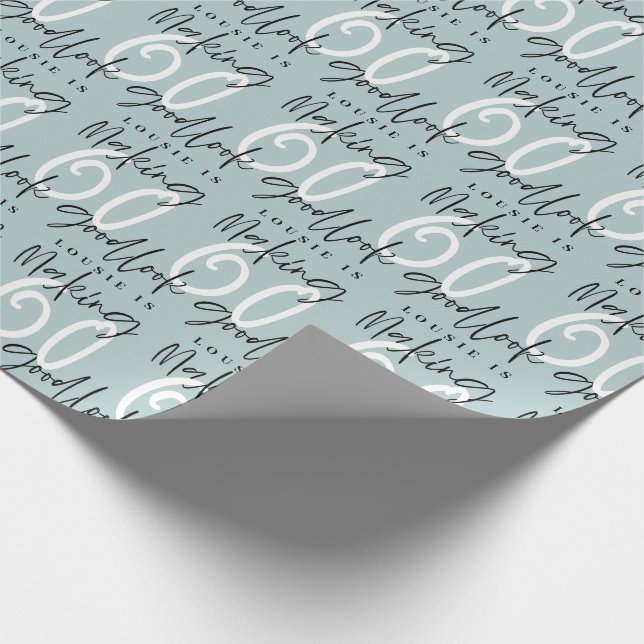 Skapar radbyte för brans födelsedagspresent med 60 presentpapper (Hörn)