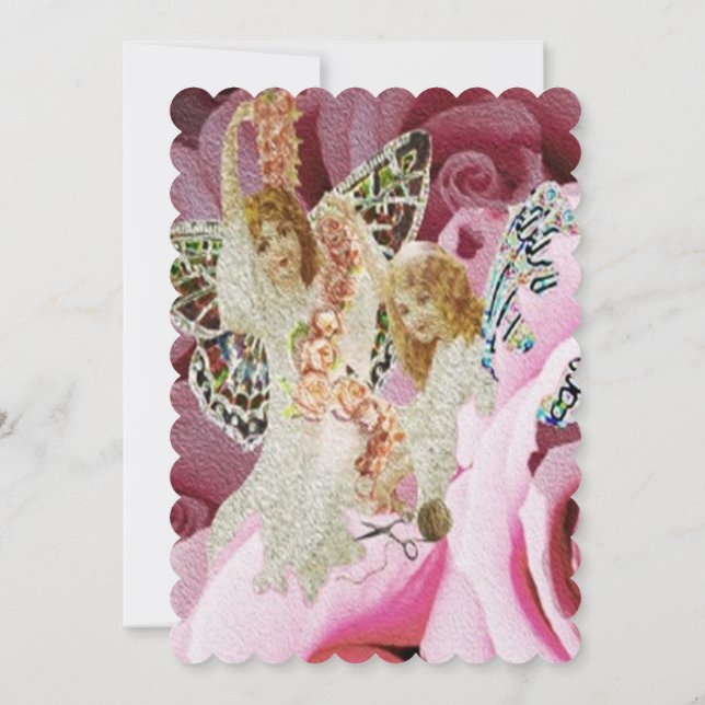 Skapar Ro Necklaces Inbjudningar (Baksida)