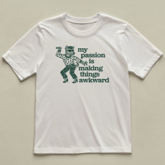 Skapar Sak Awkward Roligt Hund Dancing Illustrated T Shirt