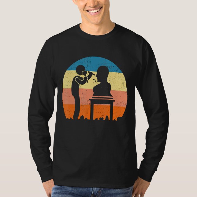 Skapar skulpturskulptor t shirt (Framsida)