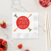 Skapar "Spirits" Bright Cocktail Napkins