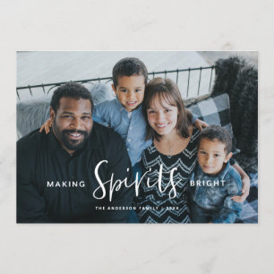 Skapar Spirits Bright Helgdag-julkort Inbjudningar