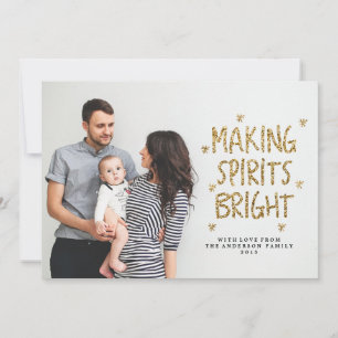 SKAPAR SPIRITS BRIGHT-Helgdag-kort Julkort