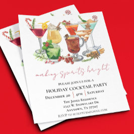 Skapar Spirits Bright jul Cocktail Party