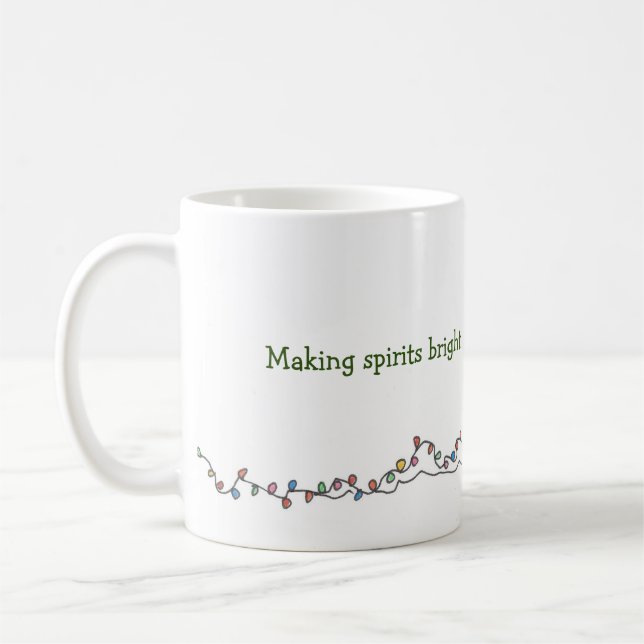Skapar sprickor med ljus Helgdag Kaffemugg (Vänster)