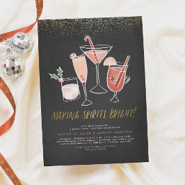 Skapar Sprit Bright | Chalkboard Cocktail Party Inbjudningar
