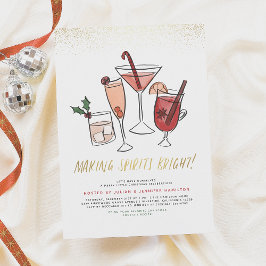 Skapar Sprit Bright | Jul Cocktail Party Inbjudningar