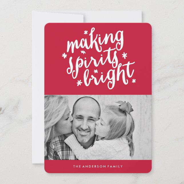 Skapar Sprit Bright Julkort (Framsida)