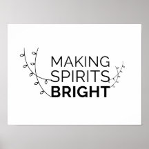 Skapar Sprit Bright - Modern Helgdag Typografi
