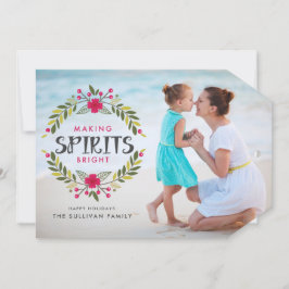 Skapar Sprit Bright WAND-julfoto Julkort