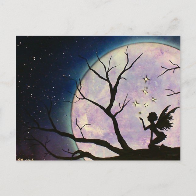 Skapar stjärnor vykort (Framsida)