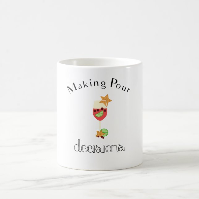 Skapar surhetsbeslut med glaset Sangria Vin Kaffemugg (Center)