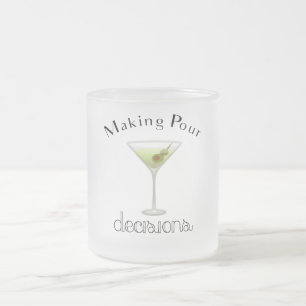 Skapar surhetsbeslut med Martini Glass Frostad Glasmugg